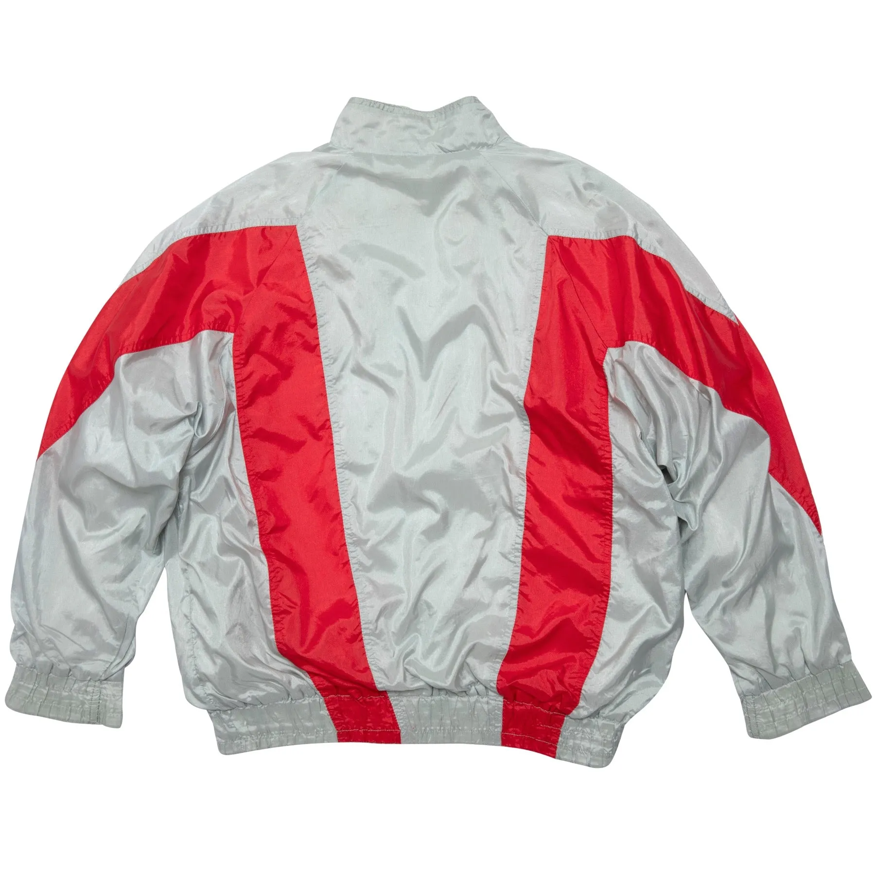 80s Nylon Angular Paneled Windbreaker