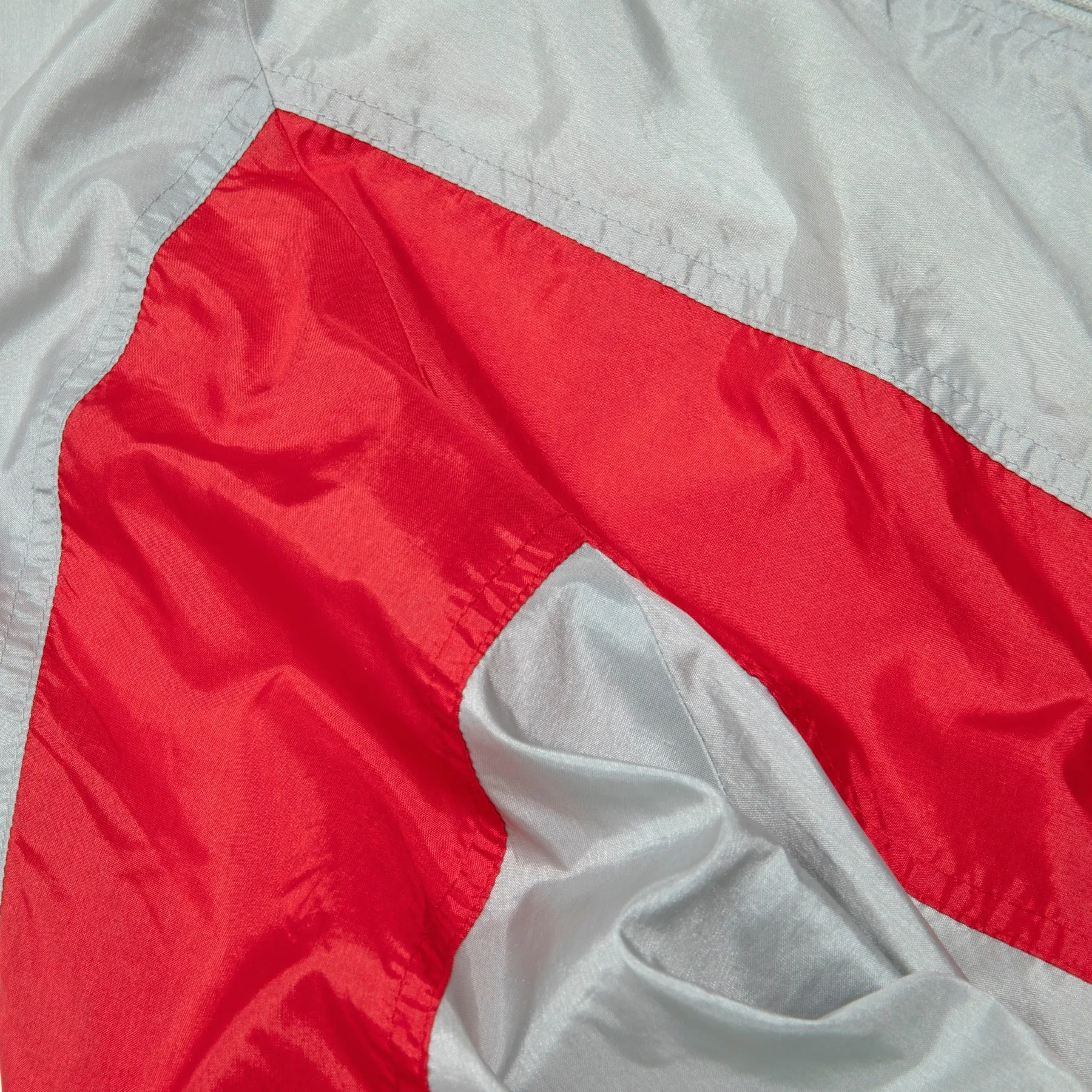 80s Nylon Angular Paneled Windbreaker