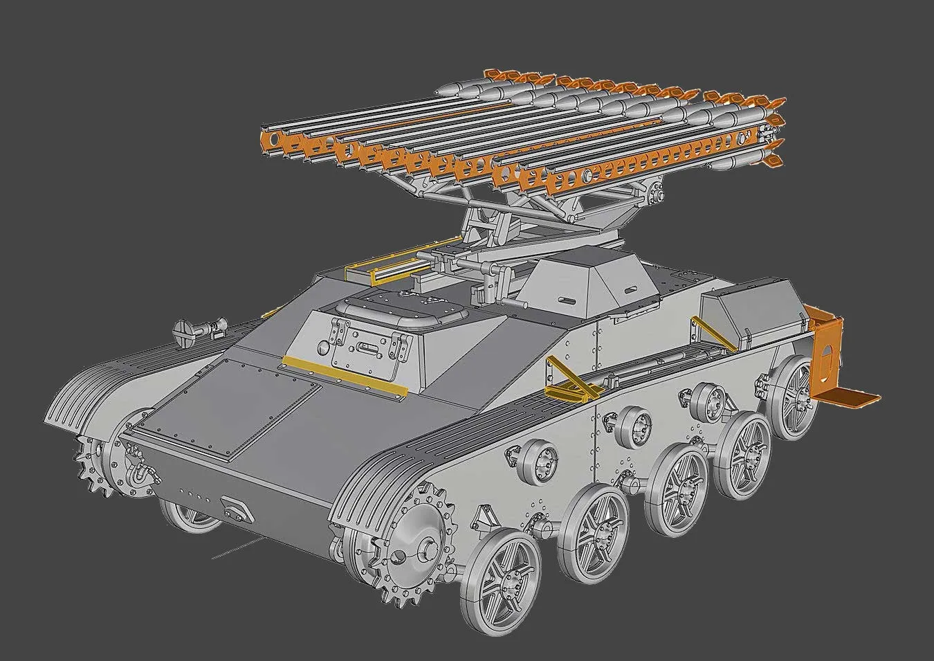 Ace Military Models 1/72 BM8-24 Katiusha Multiple Rocket Launcher on T60 Chassis Kit