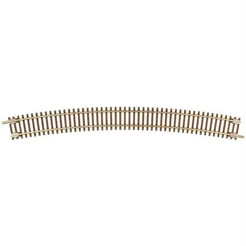 Atlas N Code 55 Track w/Nickel-Silver Rail & Brown Ties - 16-1/4" Radius Full Curve pkg(6)