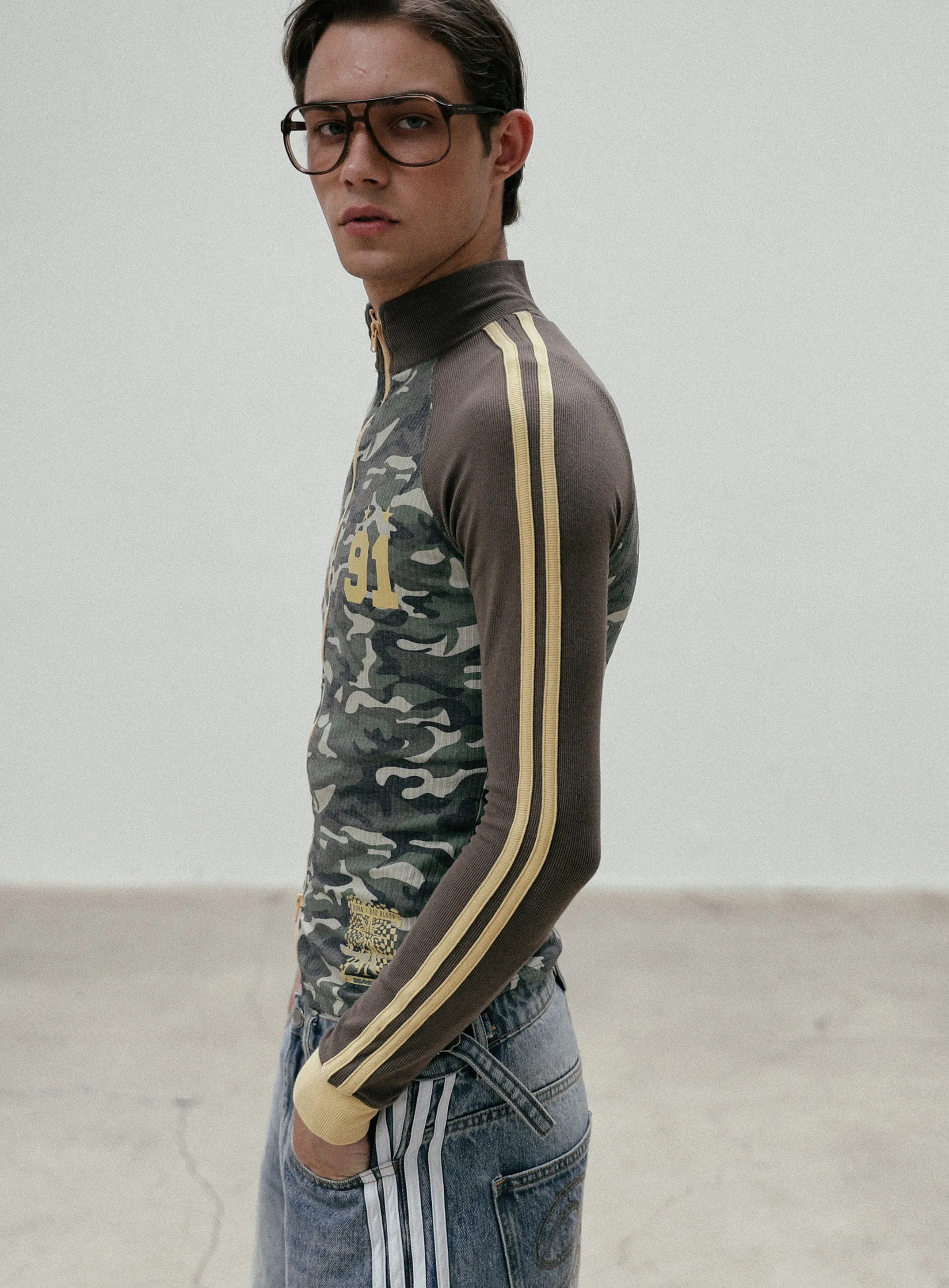 Badblood Jersey Track Top - Camo