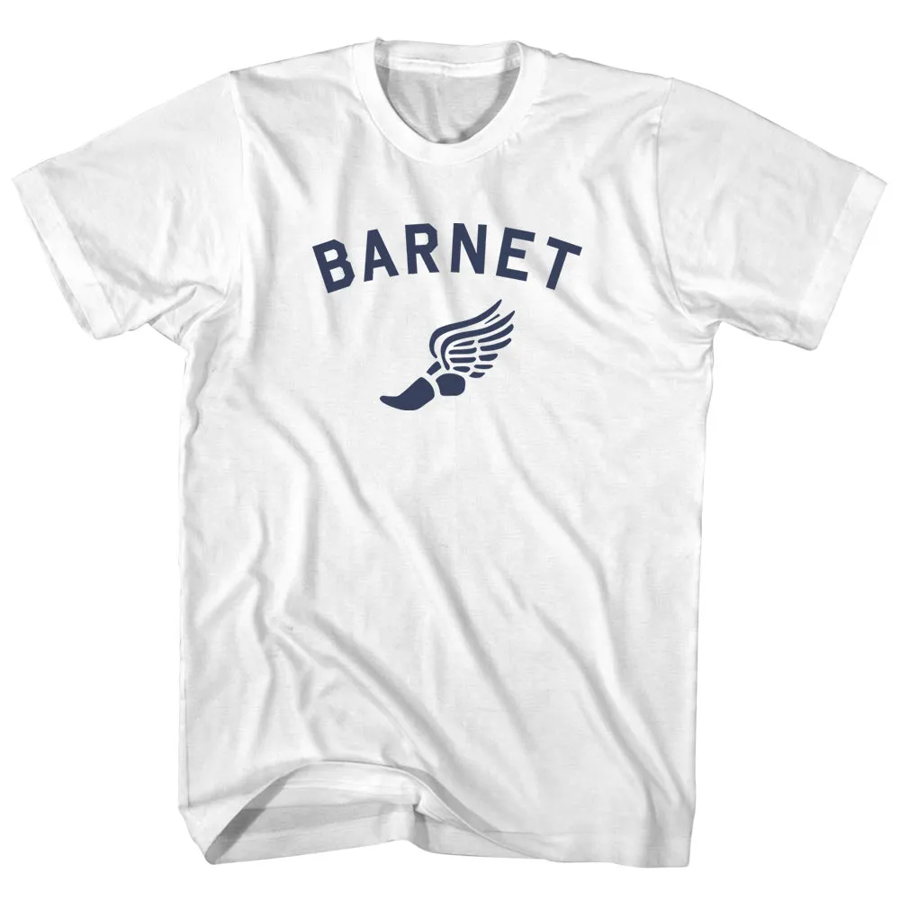 Barnet Running Track Winged Foot Womens Cotton Junior Cut T-Shirt