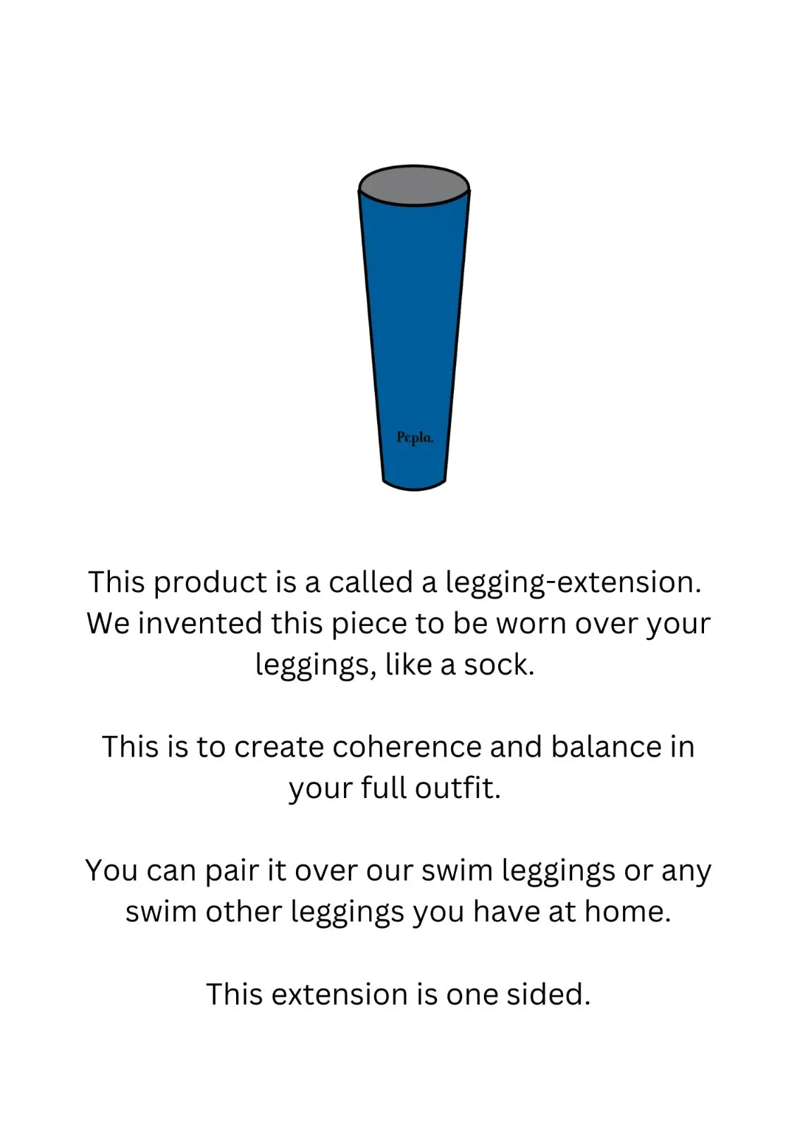 Bold Teal Legging Extension
