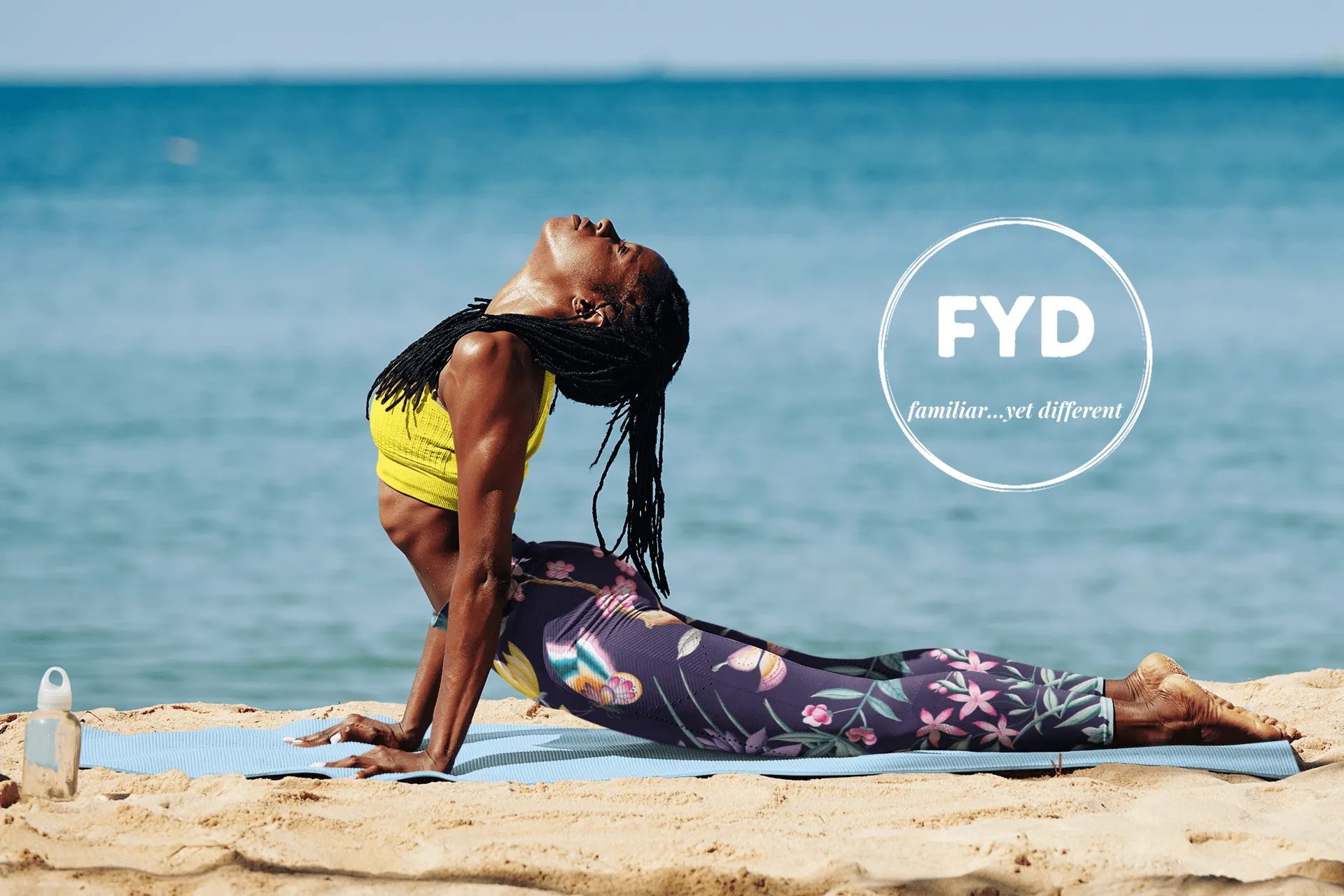 FYD Size Inclusive Leggings with pockets in blue chinoiserie