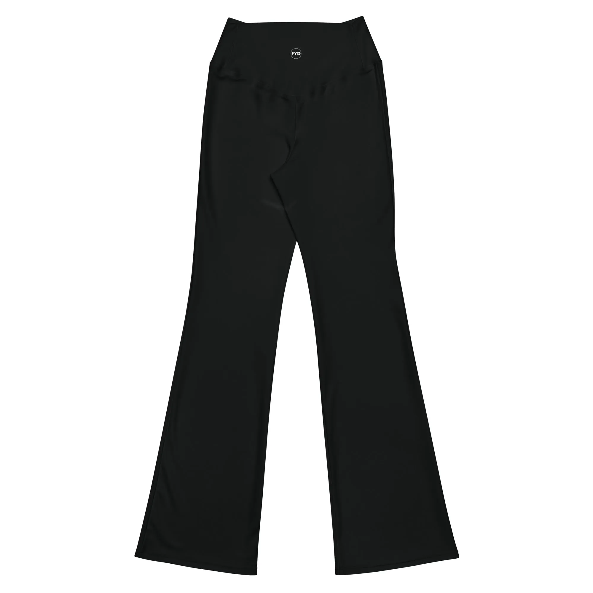 FYD Solid Black Size Inclusive Flare Leggings