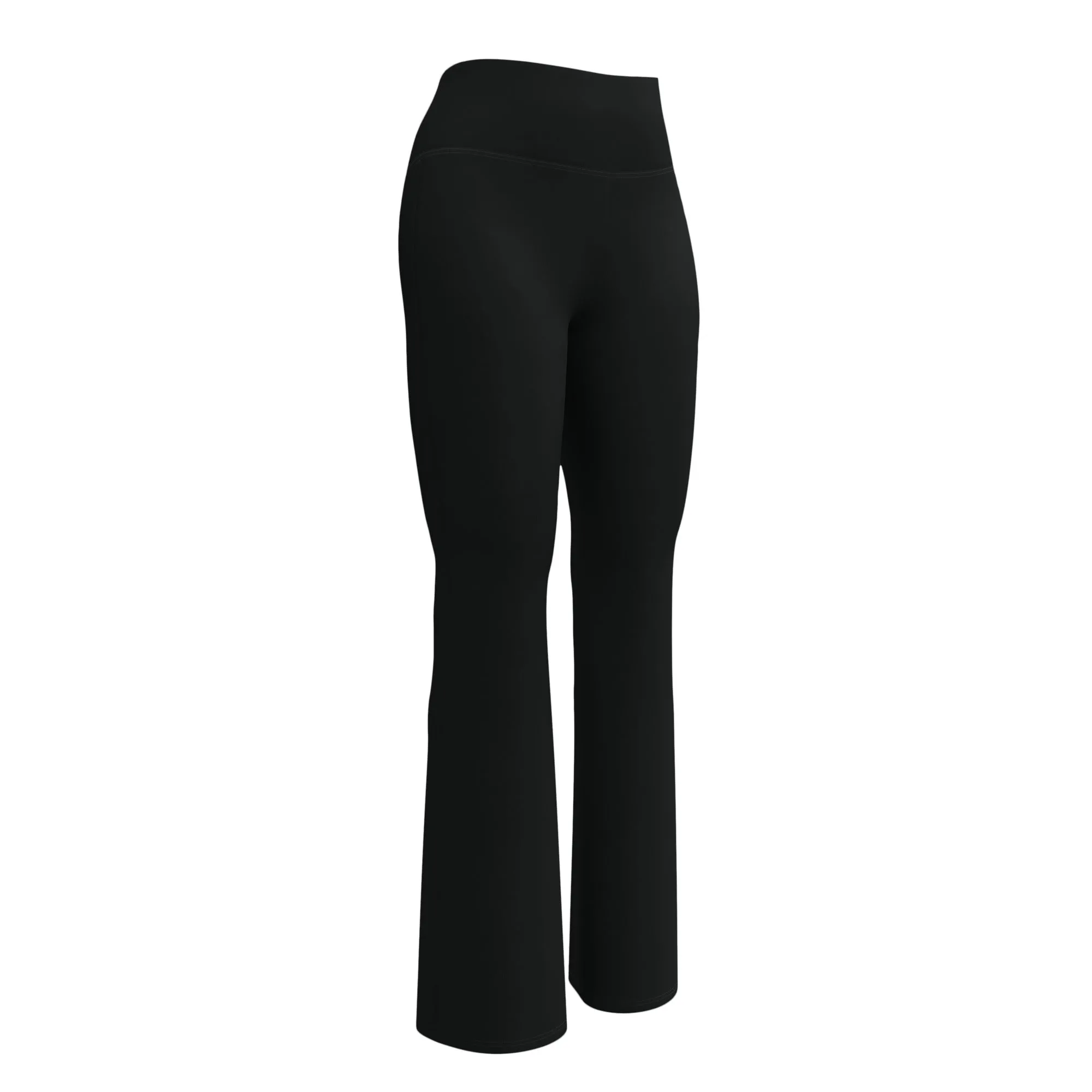 FYD Solid Black Size Inclusive Flare Leggings