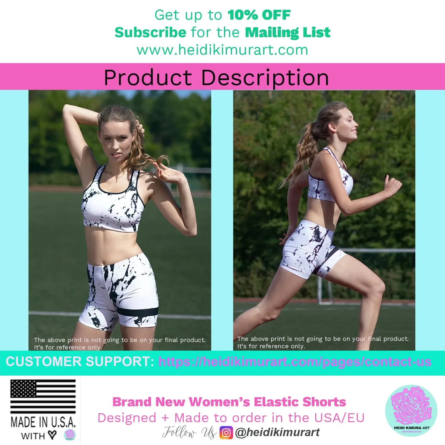 Grey Women's Designer Shorts, Gray Solid Color Gym Best Short Tights- Made in USA/EU/MX