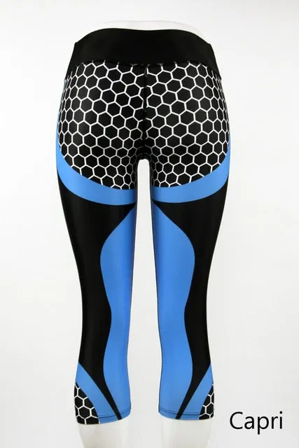 Honeycomb Carbon Yoga Pants