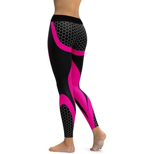 Honeycomb Carbon Yoga Pants