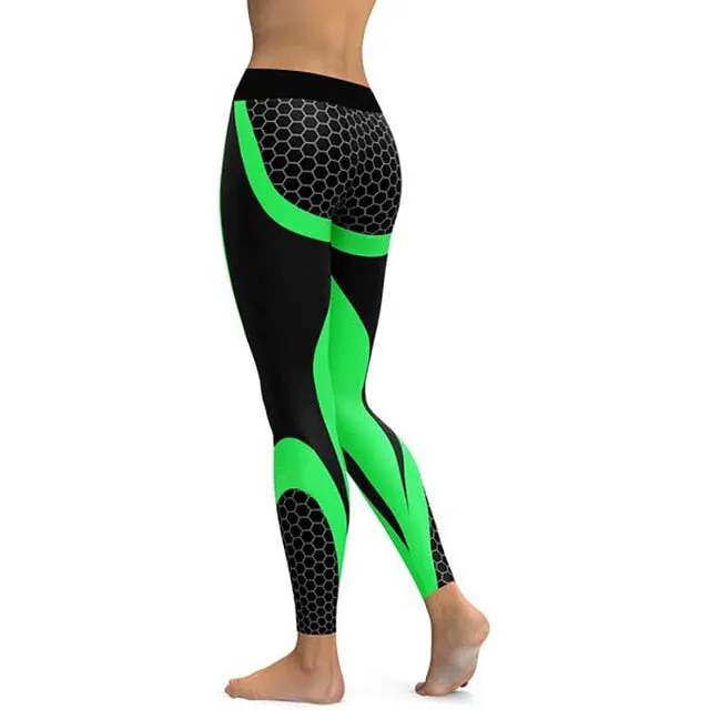 Honeycomb Carbon Yoga Pants
