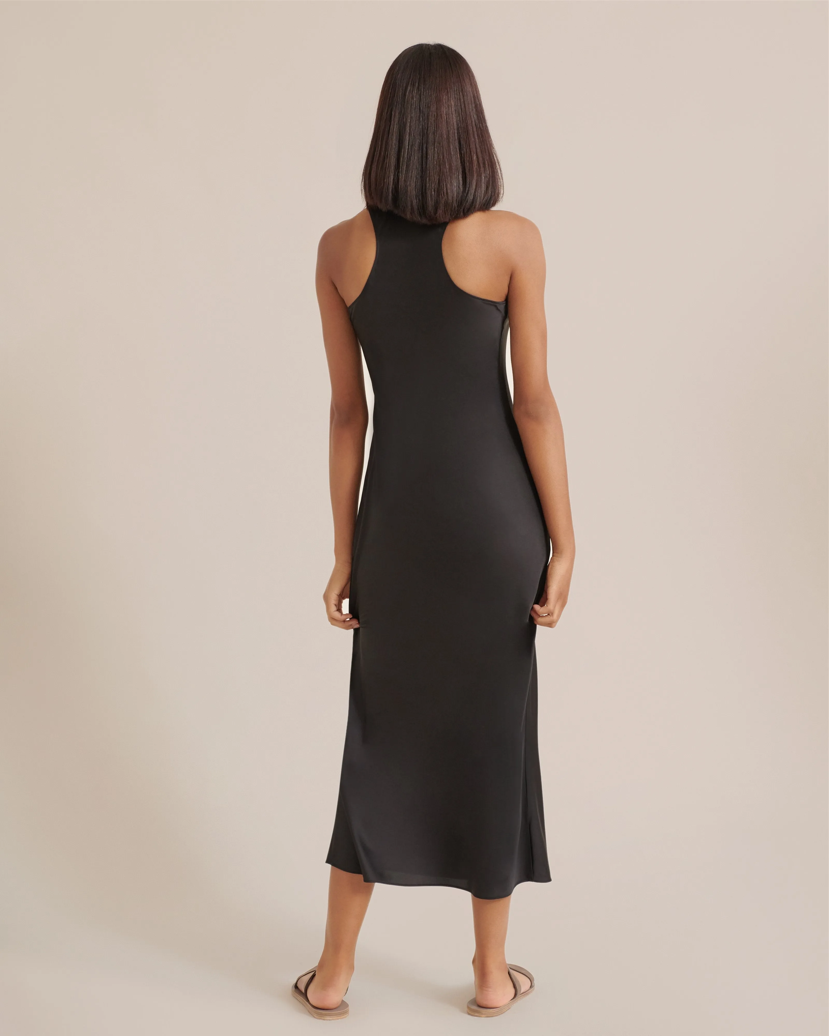 Jordana Racerback Satin Dress