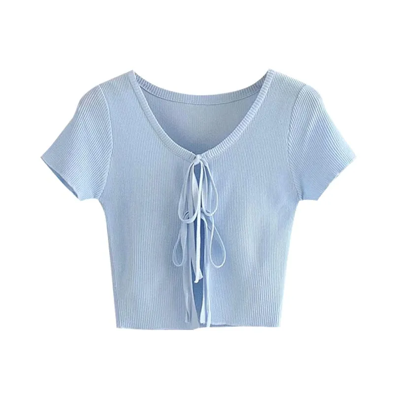LACE UP CROP TOP