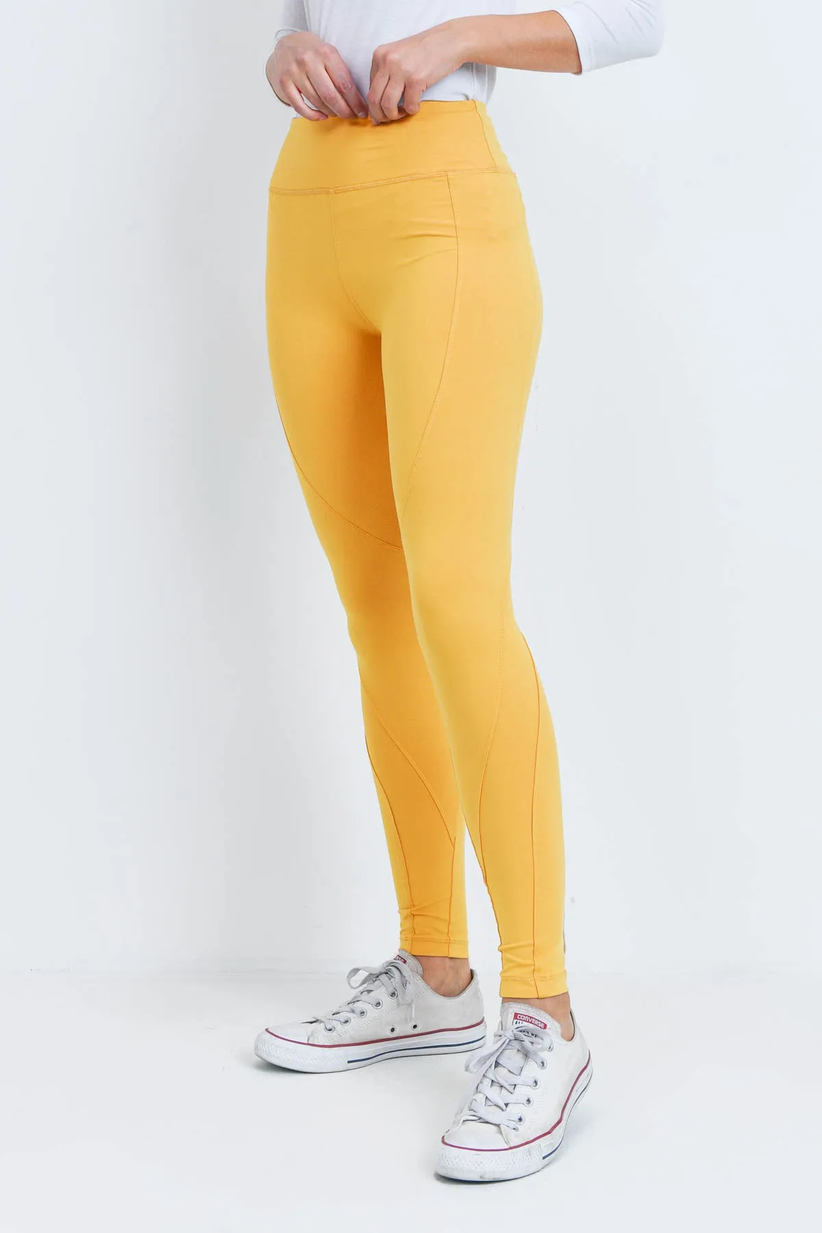 MUSTARD LEGGINGS YOGA PANTS 2-2-2