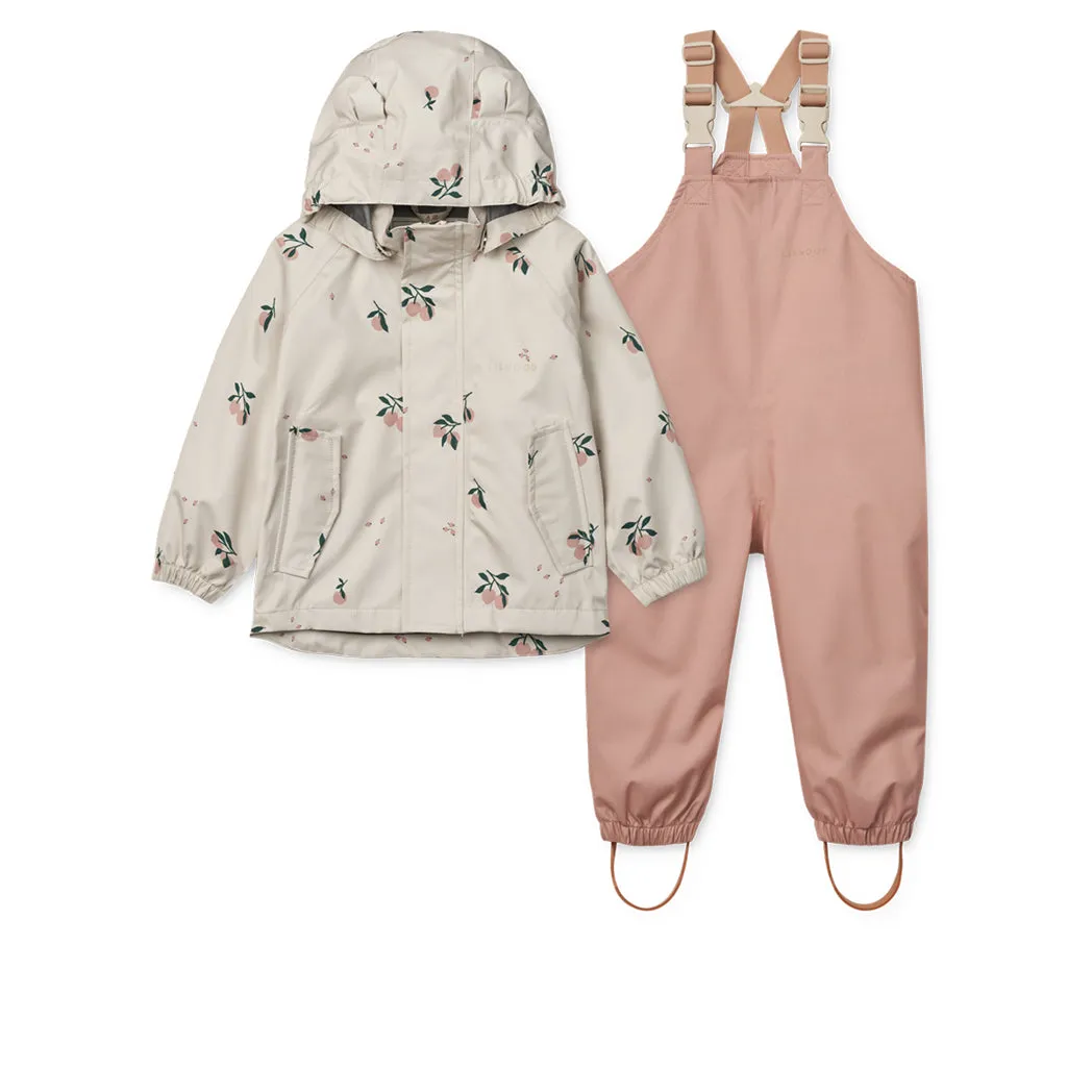 Rainwear Set Manu Peach / Sea shell