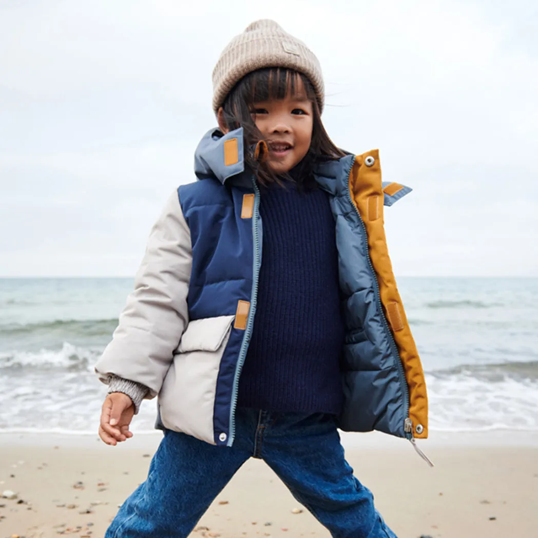 Reversible Puffer Jacket Paloma Whale blue multi mix