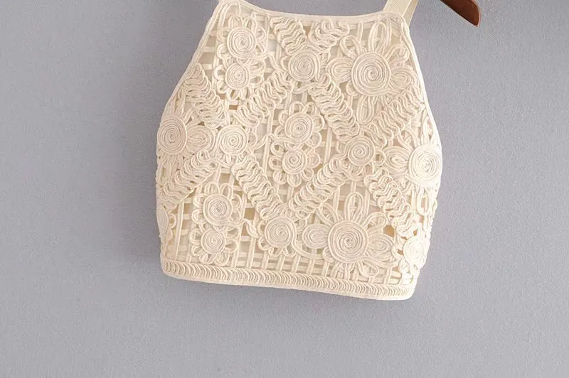 SMOKED DETAILS CROP TOP