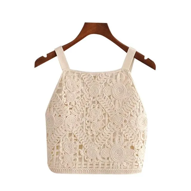SMOKED DETAILS CROP TOP