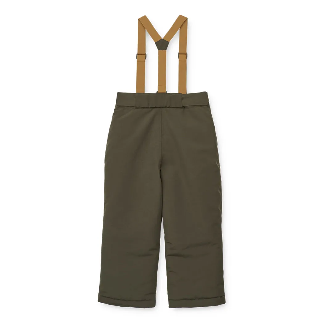 Snow Pants Fenja Army brown / Golden caramel
