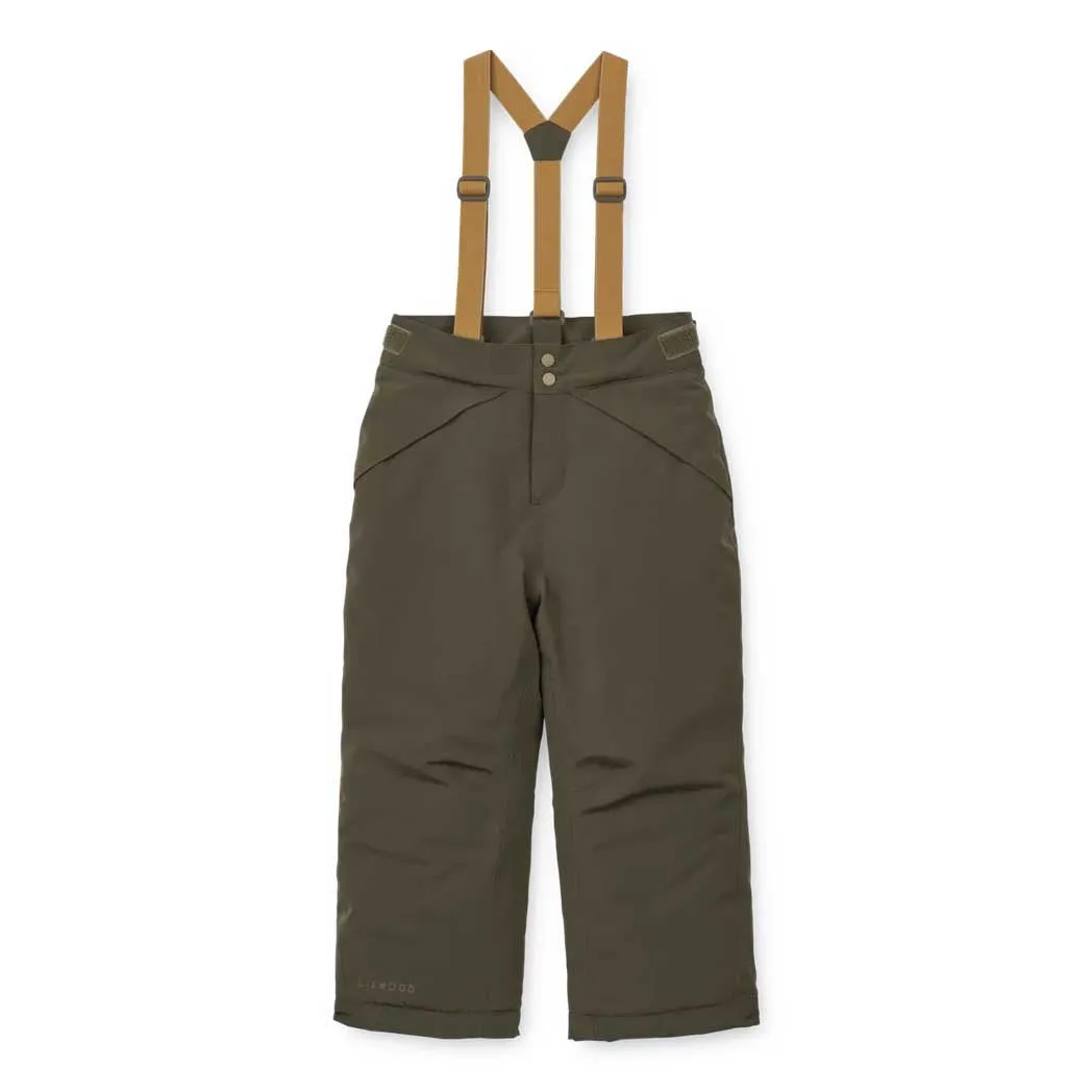 Snow Pants Fenja Army brown / Golden caramel