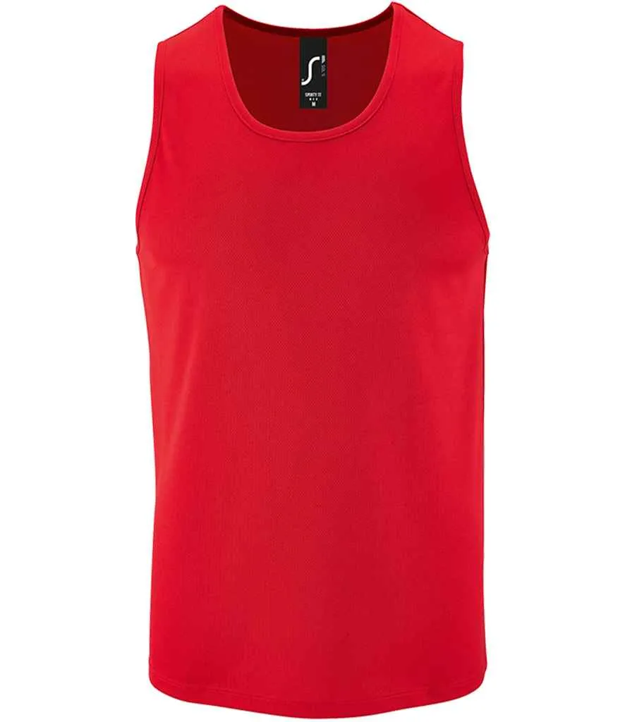 SOL'S Sporty Performance Tank Top | Red